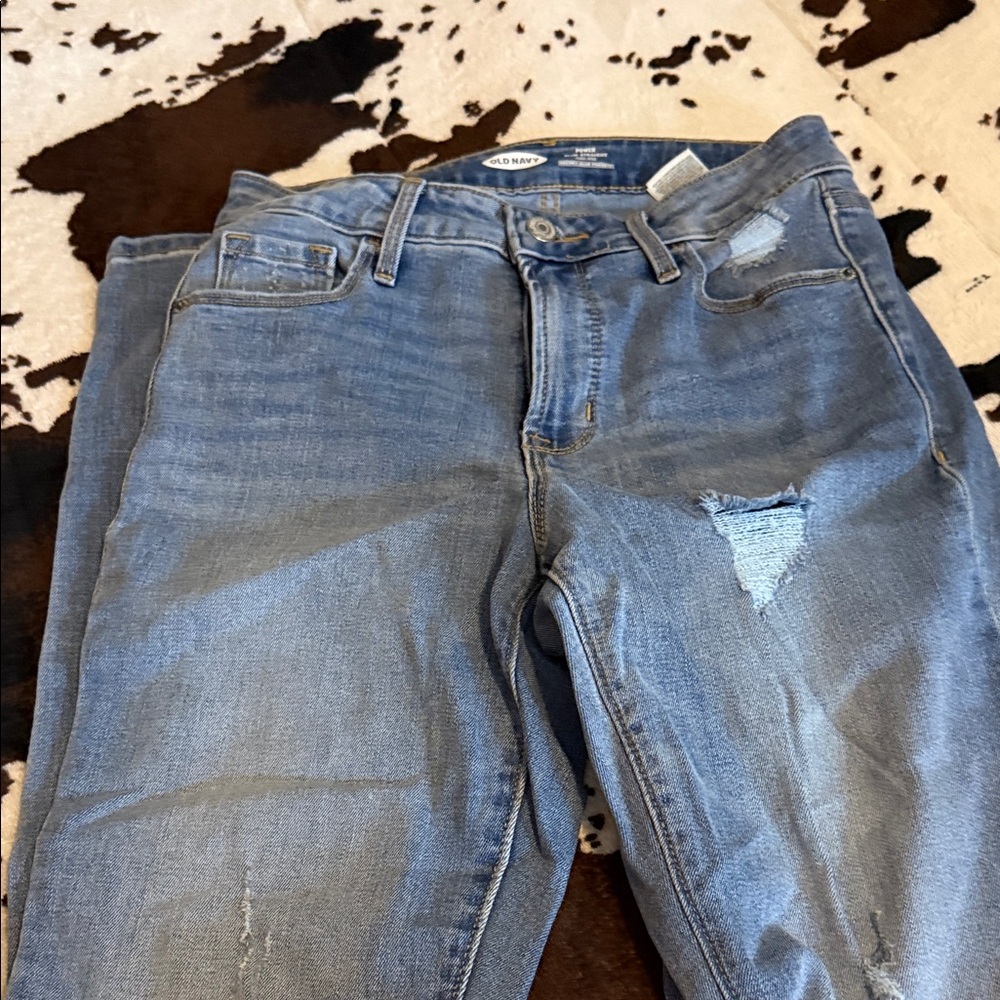Old Navy Light Blue Ripped Jeans